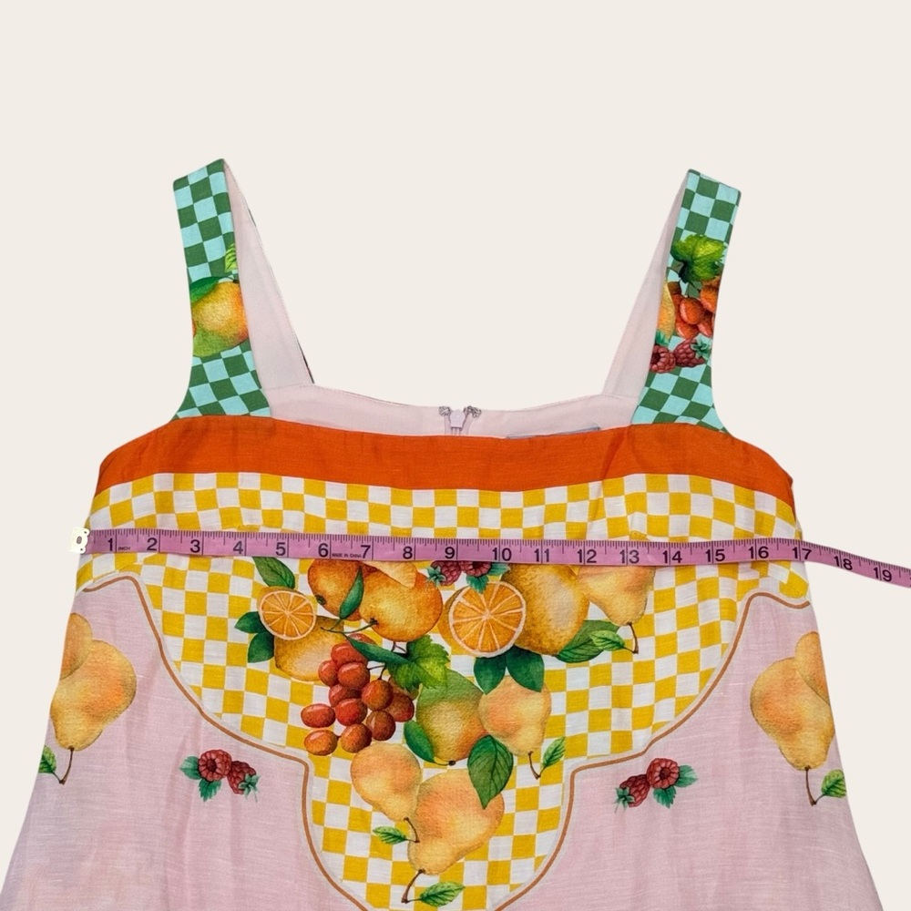 Antonio Melani Small Eliana Fruit Print Linen Blend Sleeveless Mini Dress NWT - Picture 10 of 13